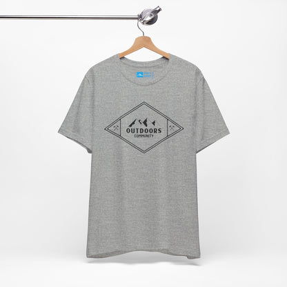 Gray | 'Outdoors Community' Mountain Badge Graphic Tee