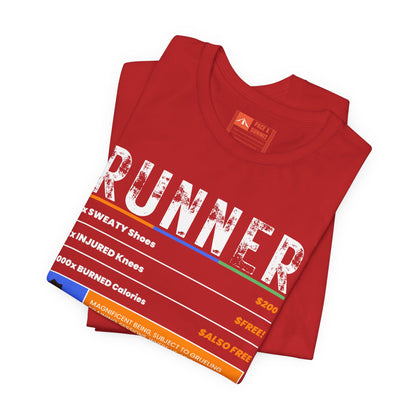 Red | 'A Price To Pay' Ironic Running Fashion Tee