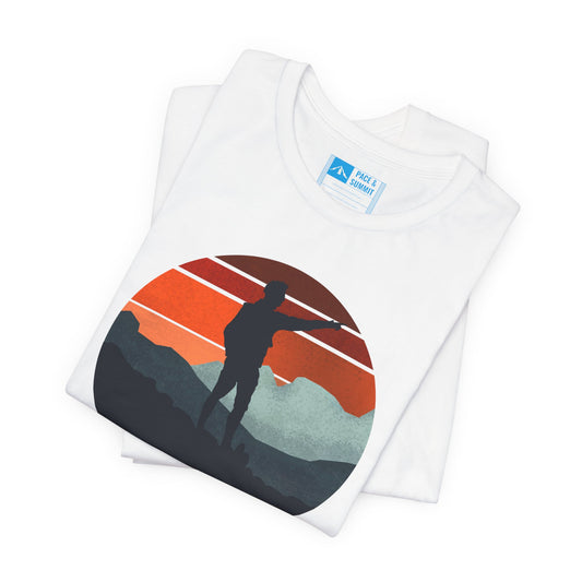 White | 'Break On Through' Vintage Peak Streetwear Tee