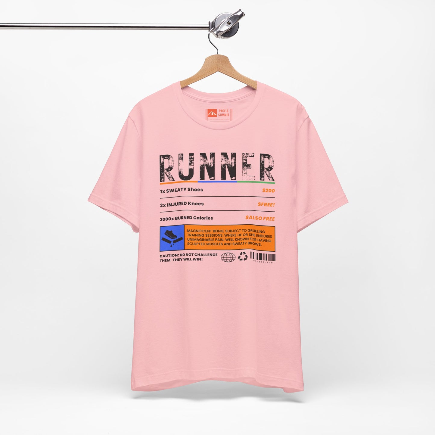 Pink | 'A Price To Pay' Ironic Running Fashion Tee