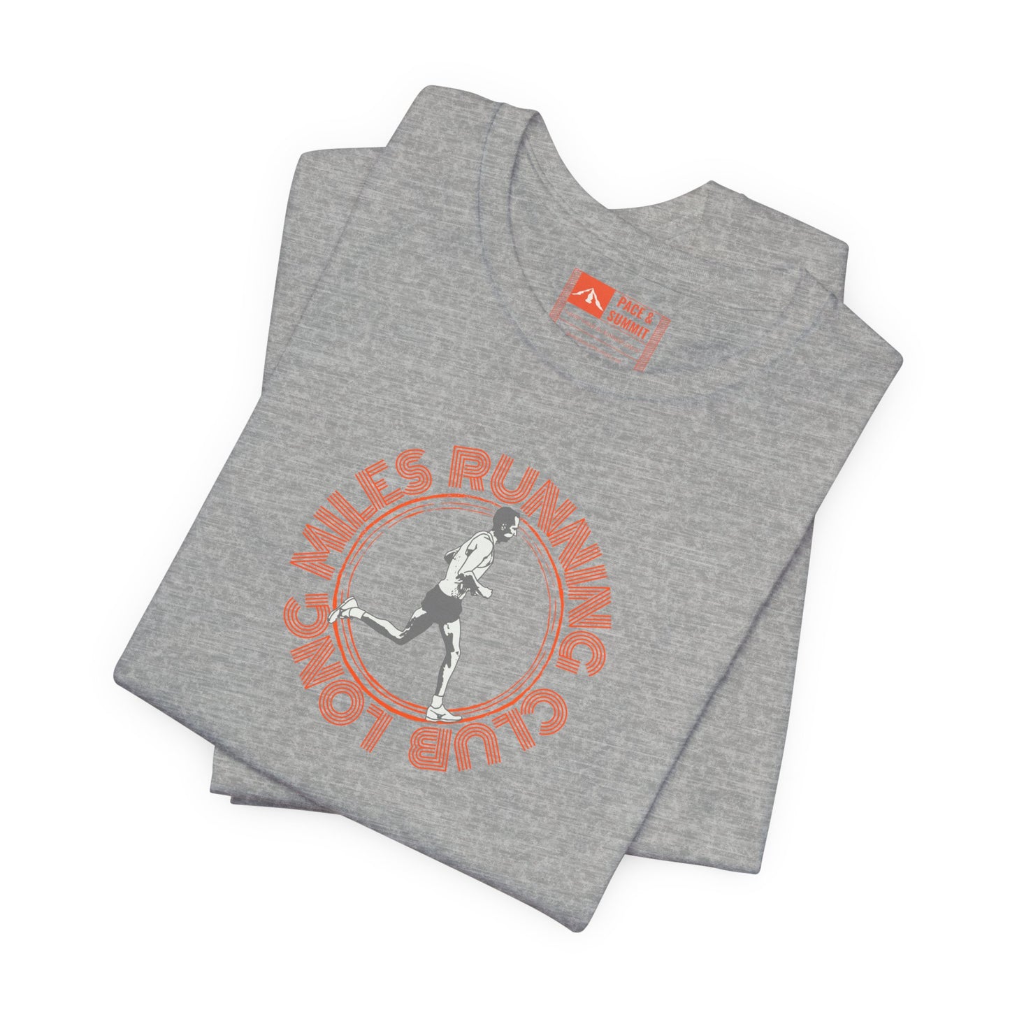 'Long Miles Running Club' Graphic Tee - Retro Runner T-Shirt & Vintage Athletic Wear
