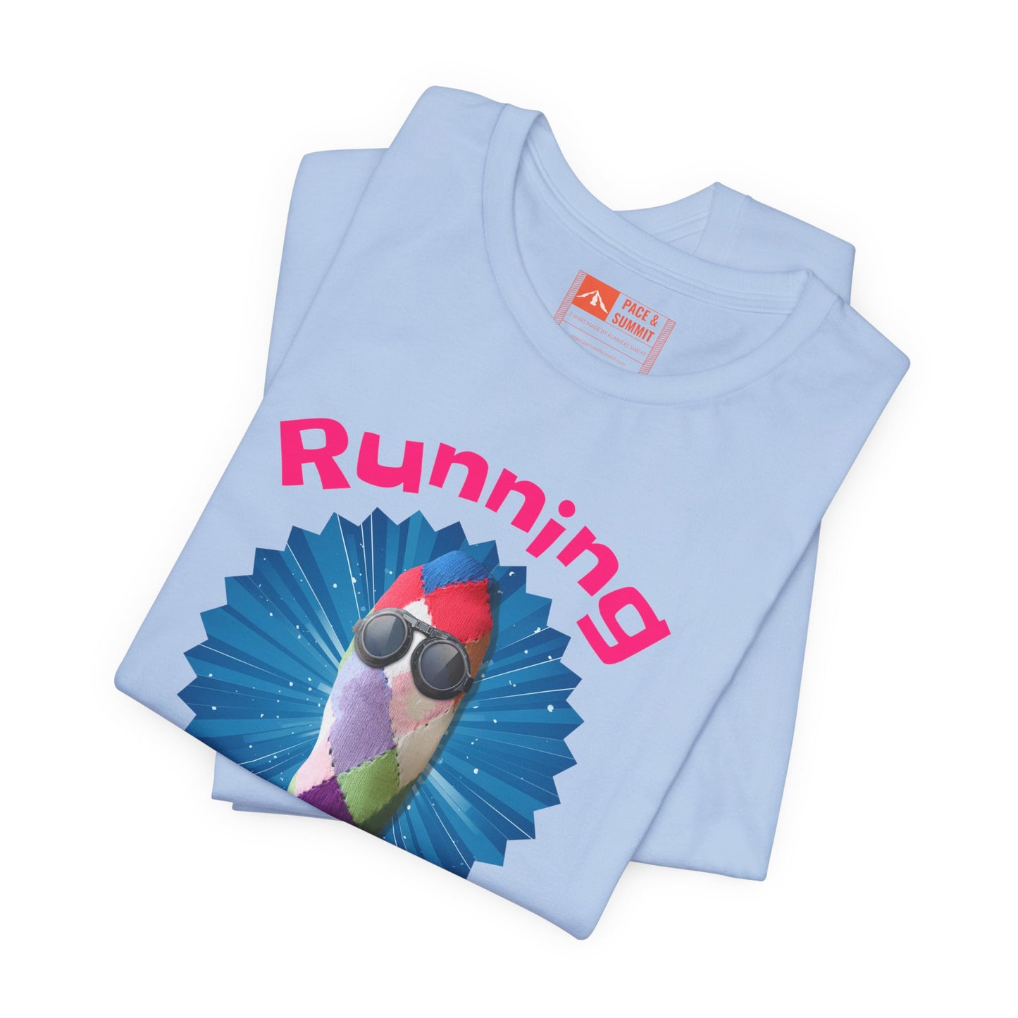 Tropical Blue | 'Running Sucks' Funny Anti-Running Graphic Tee