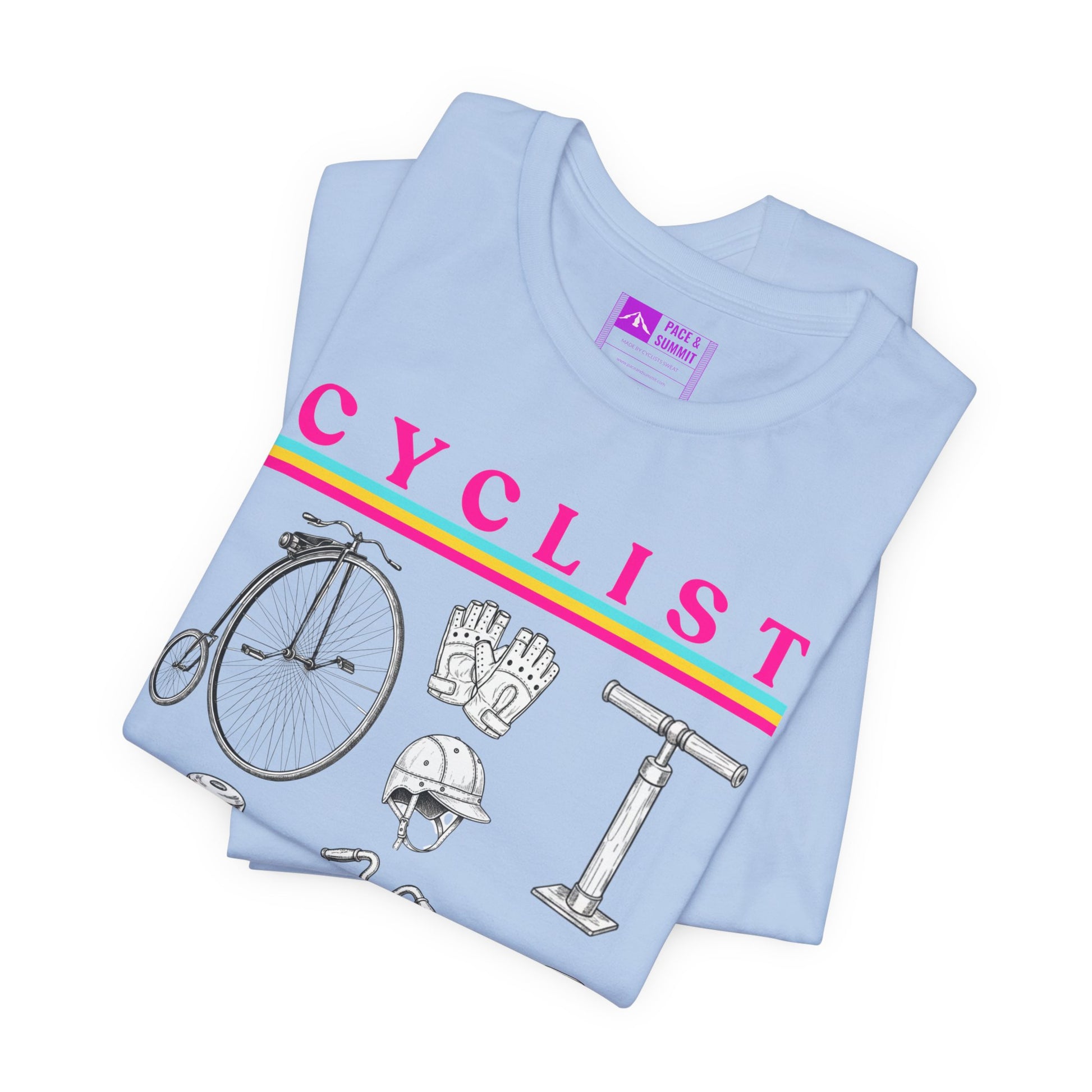 Tropical Blue | 'Vintage Parts' Mechanical Cycling Graphic Tee