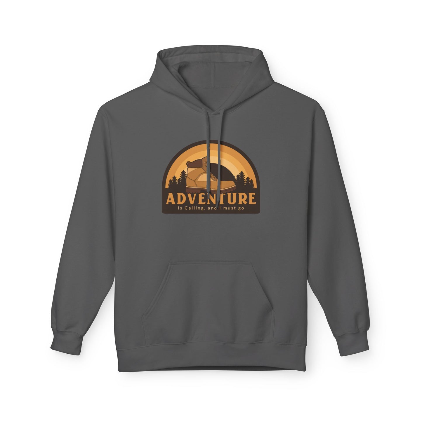 Charcoal | Adventure Patch' Vintage Outdoor Aesthetic Hoodie