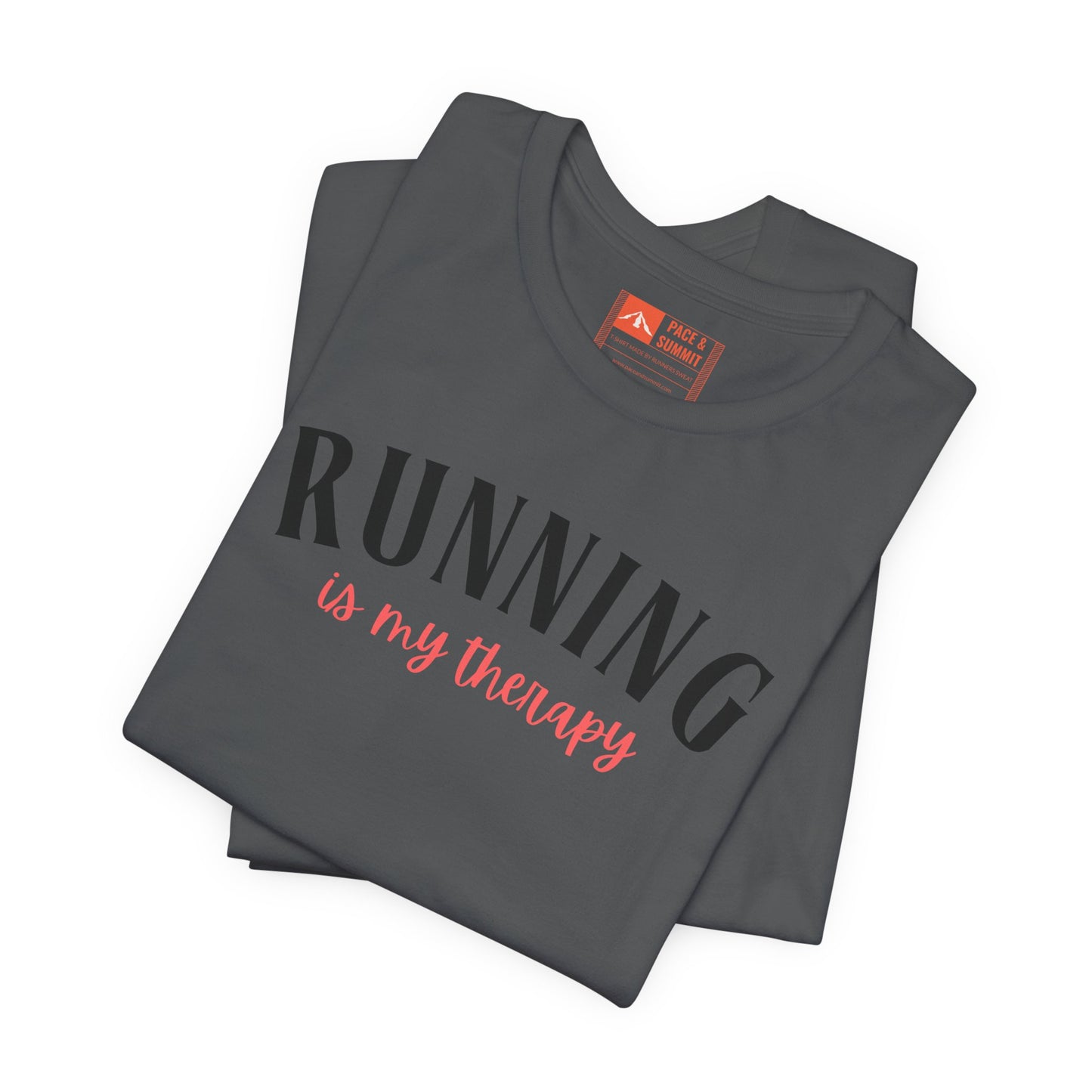 'Running Is My Therapy' Tee - Funny Runner Graphic Shirt & Jogging Gift