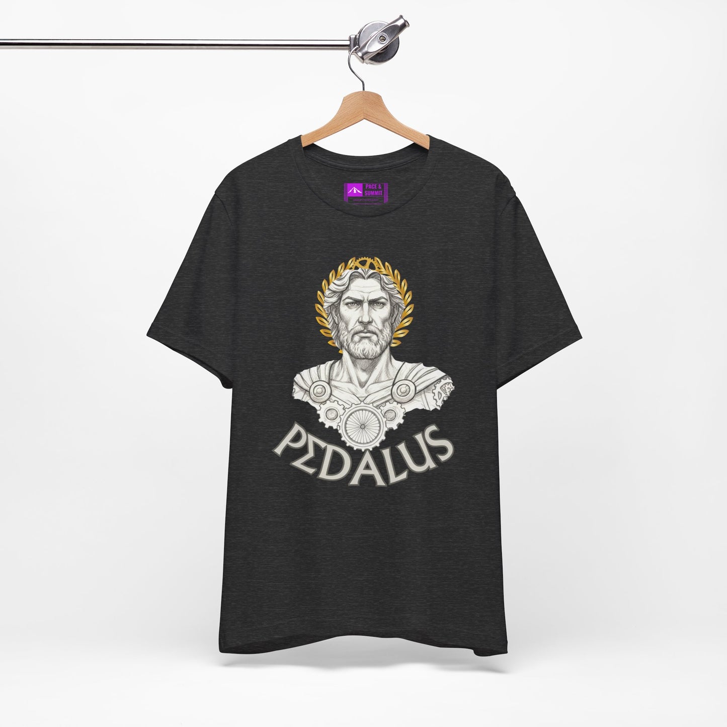 Black | 'Pedalus Roman Warrior' Vintage Gladiator Graphic Tee