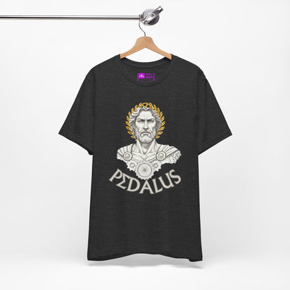 Black | 'Pedalus Roman Warrior' Vintage Gladiator Graphic Tee