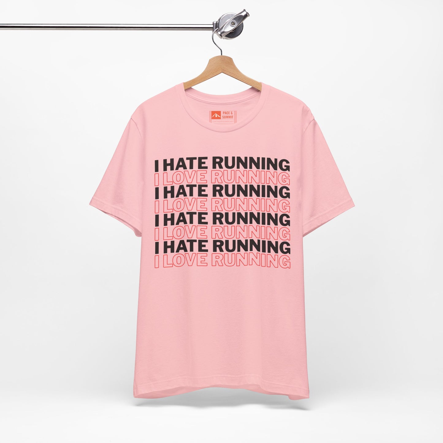 Pink | 'I Hate Running / I Love Running' Humor Graphic Tee