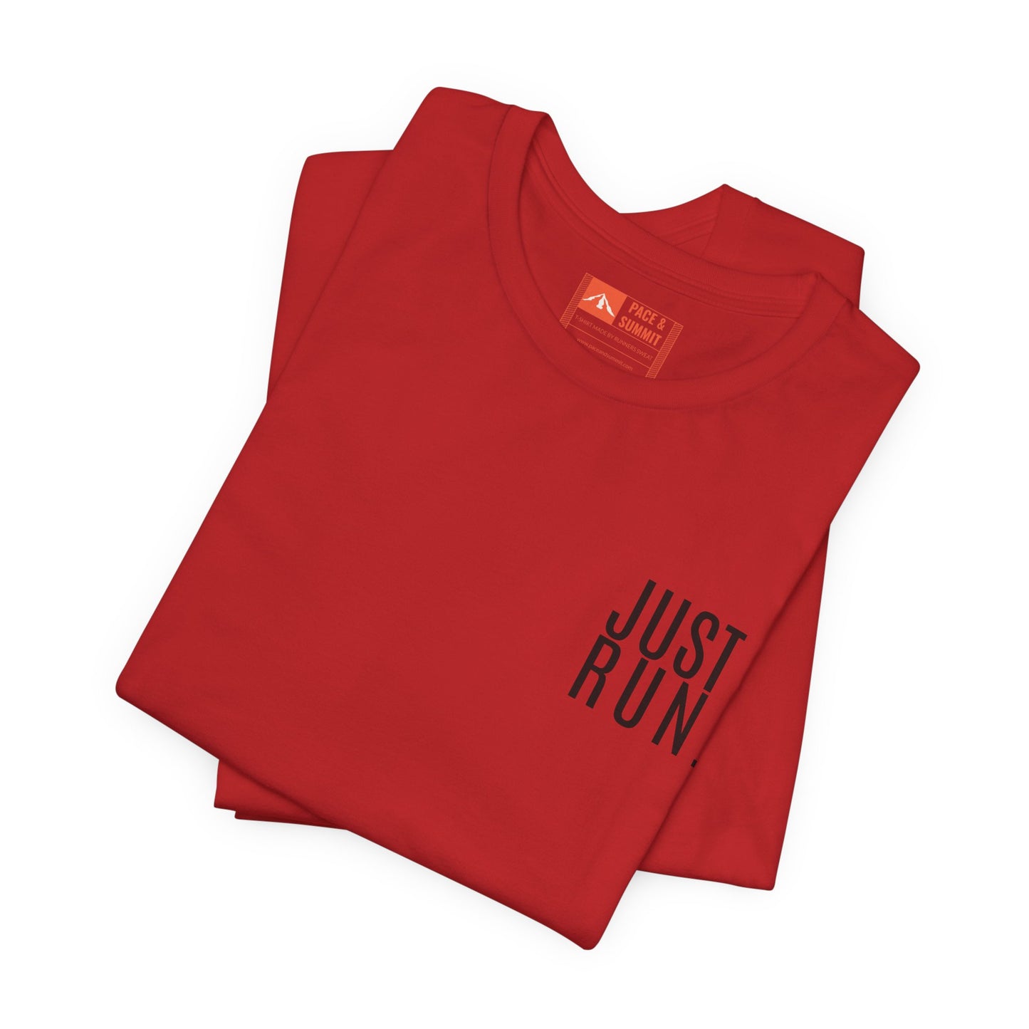 'Just Run' T-Shirt - Minimal Motivational Running Tee & Athletic Workout Top