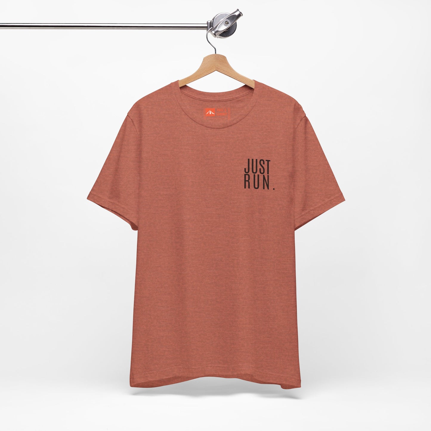 'Just Run' T-Shirt - Minimal Motivational Running Tee & Athletic Workout Top