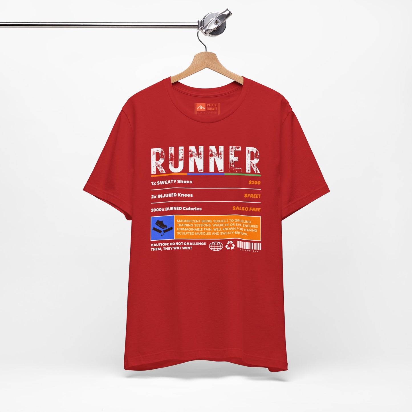 Red | 'A Price To Pay' Ironic Running Fashion Tee