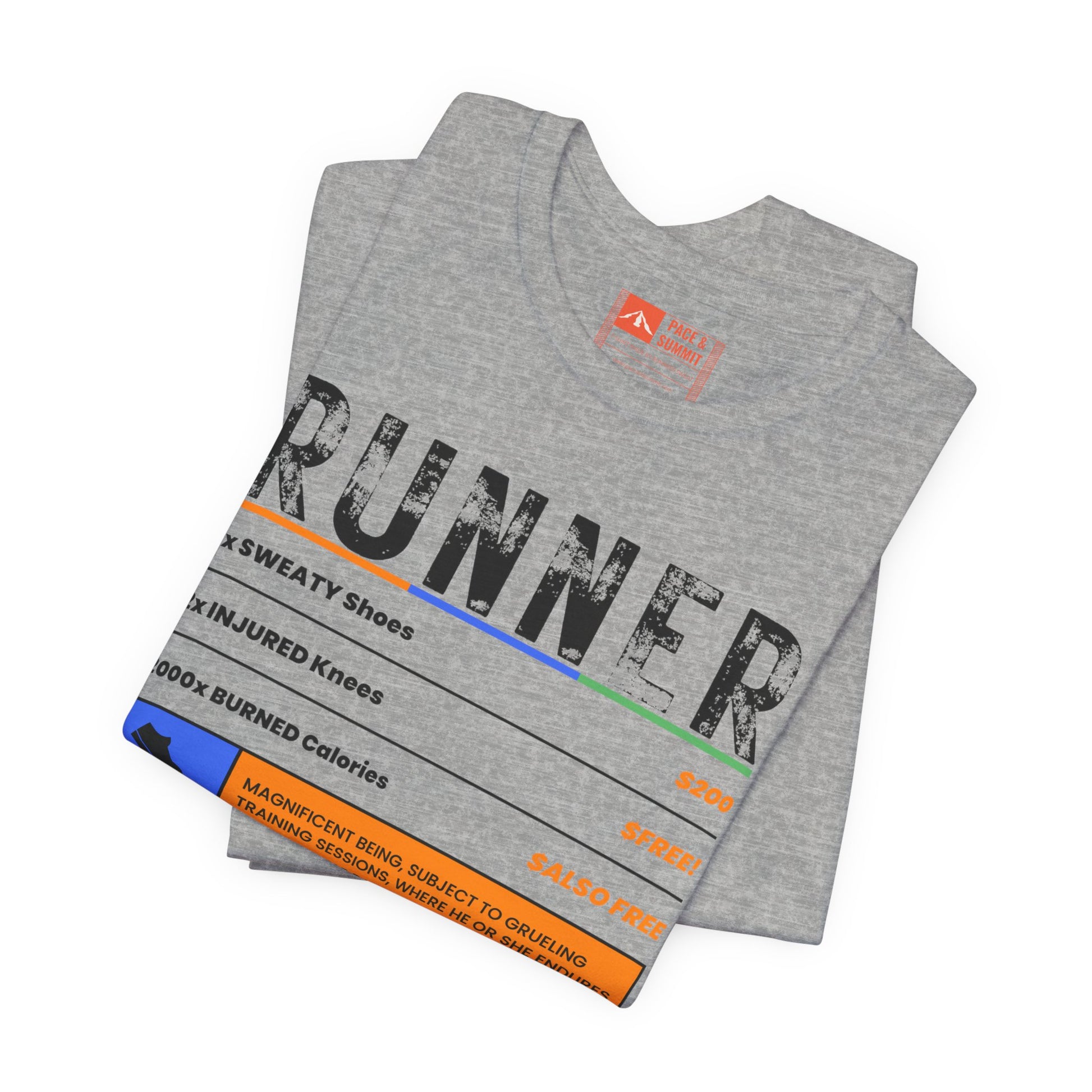 Gray | 'A Price To Pay' Ironic Running Fashion Tee