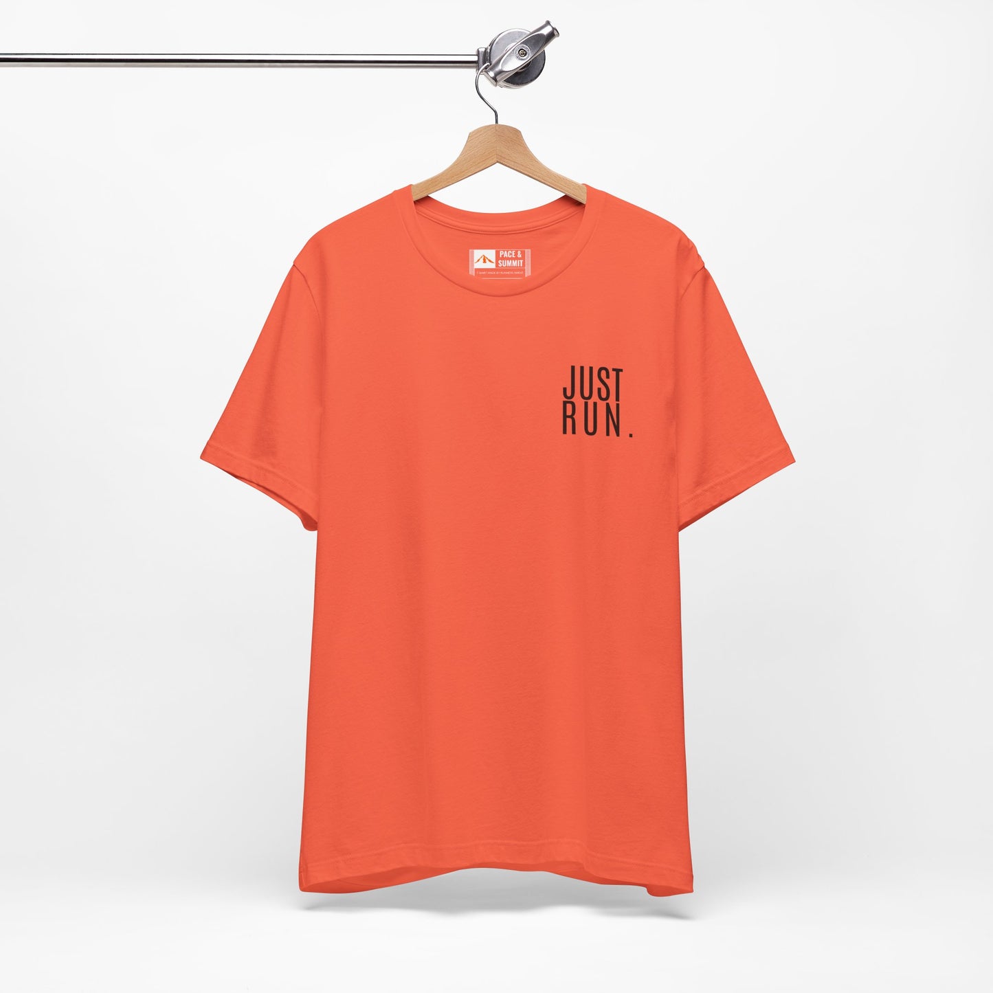 'Just Run' T-Shirt - Minimal Motivational Running Tee & Athletic Workout Top