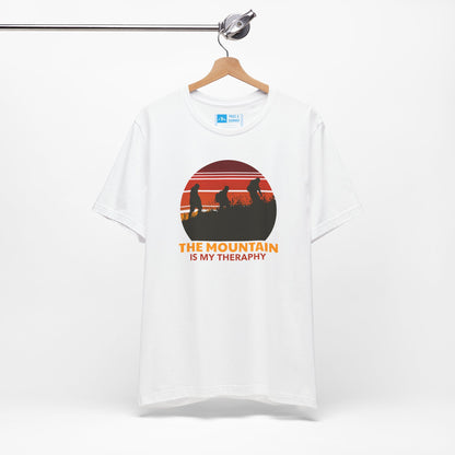 White | 'The Mountain Is My Therapy' Hiking Tee