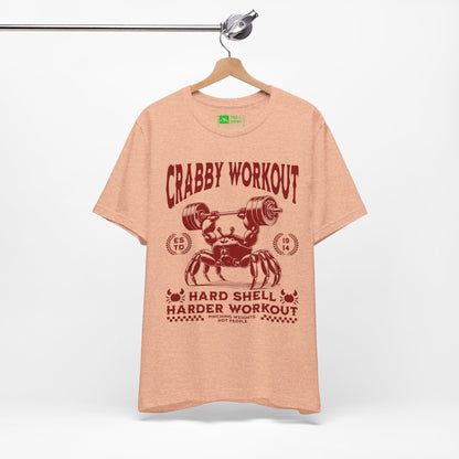 Heather Peach | 'Hard Shell' Ironic Gym Culture Fashion Tee