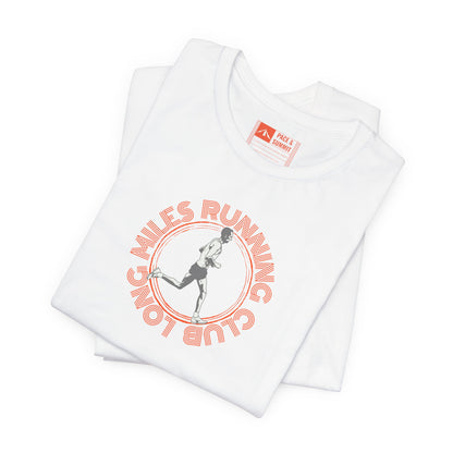 'Long Miles Running Club' Graphic Tee - Retro Runner T-Shirt & Vintage Athletic Wear