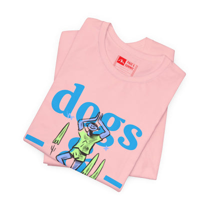 Pink | 'Yoga Dogs' Ironic Fitness Lifestyle Fashion Tee