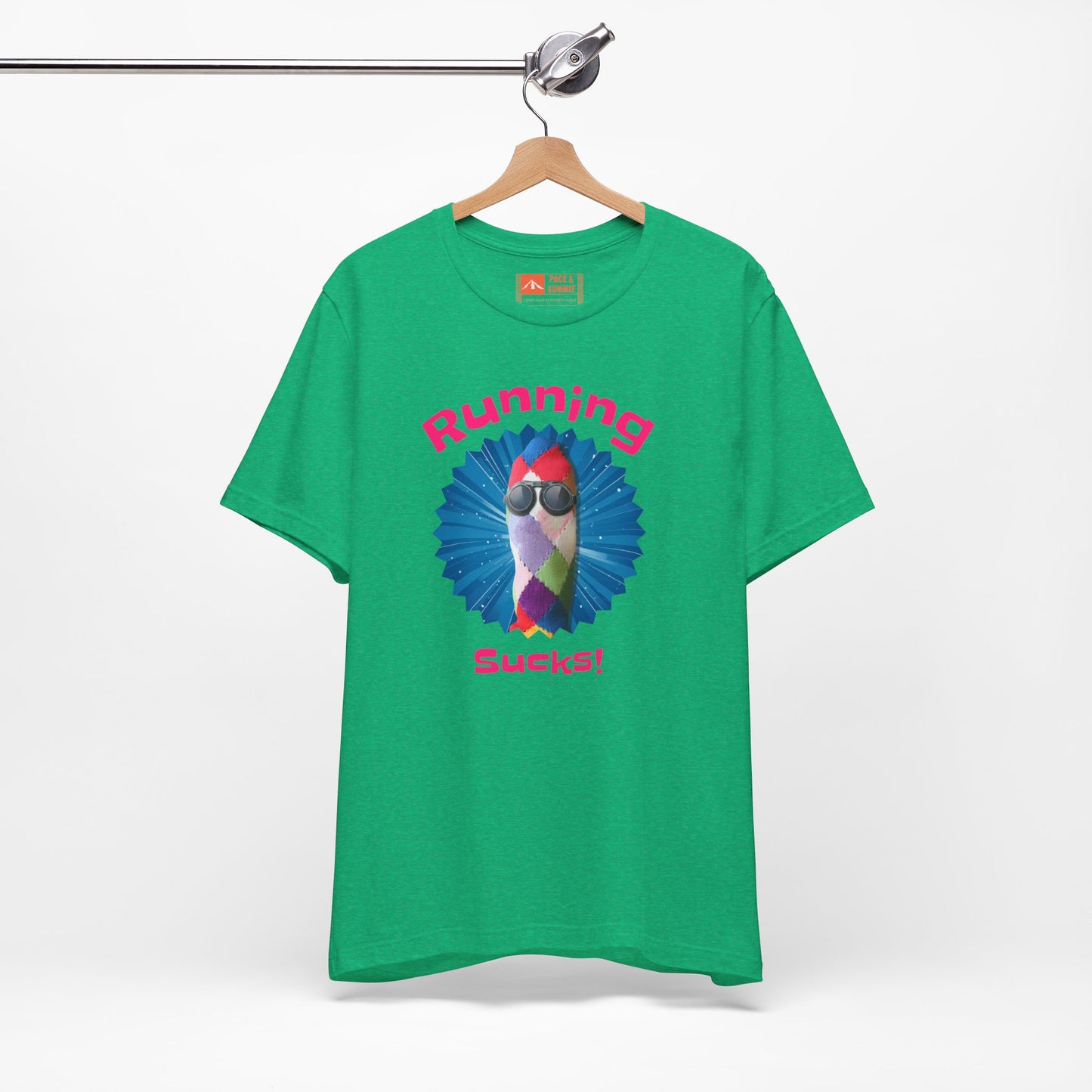 Green | 'Running Sucks' Funny Anti-Running Graphic Tee
