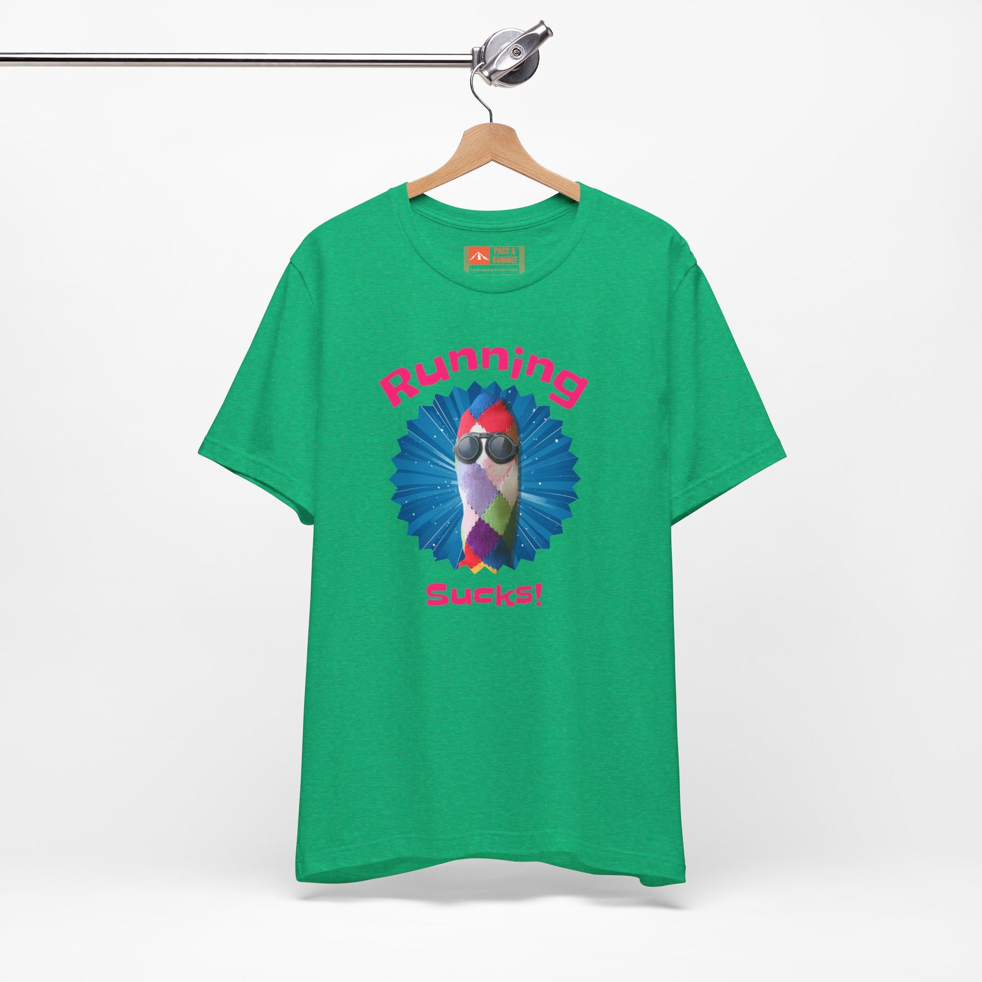 Green | 'Running Sucks' Funny Anti-Running Graphic Tee
