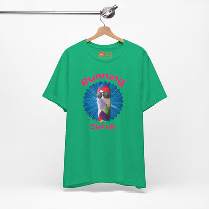 Green | 'Running Sucks' Funny Anti-Running Graphic Tee