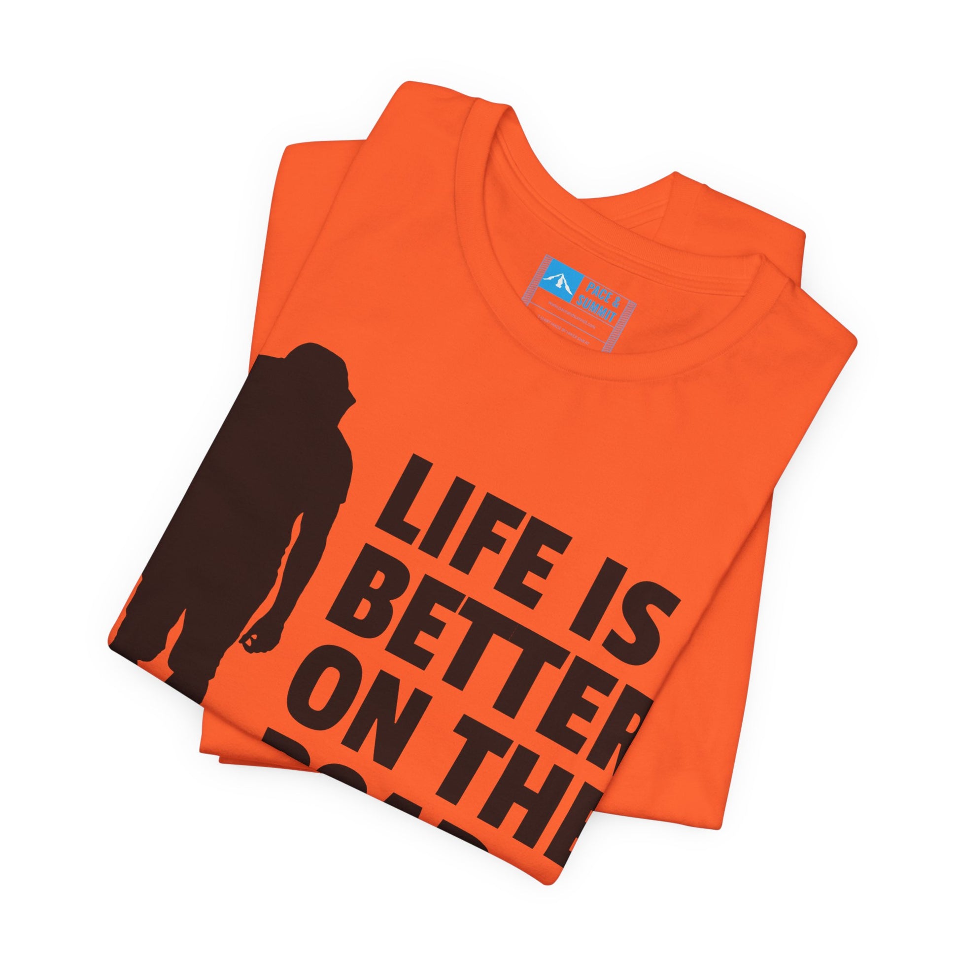 Orange | 'Life Is Better On The Road' Adventure Travel Graphic Tee