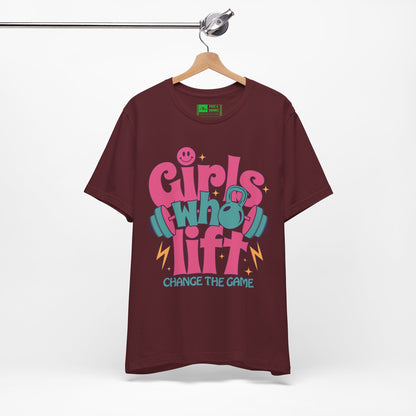 Maroon | 'Change The Game' Women's Weightlifting Statement Tee