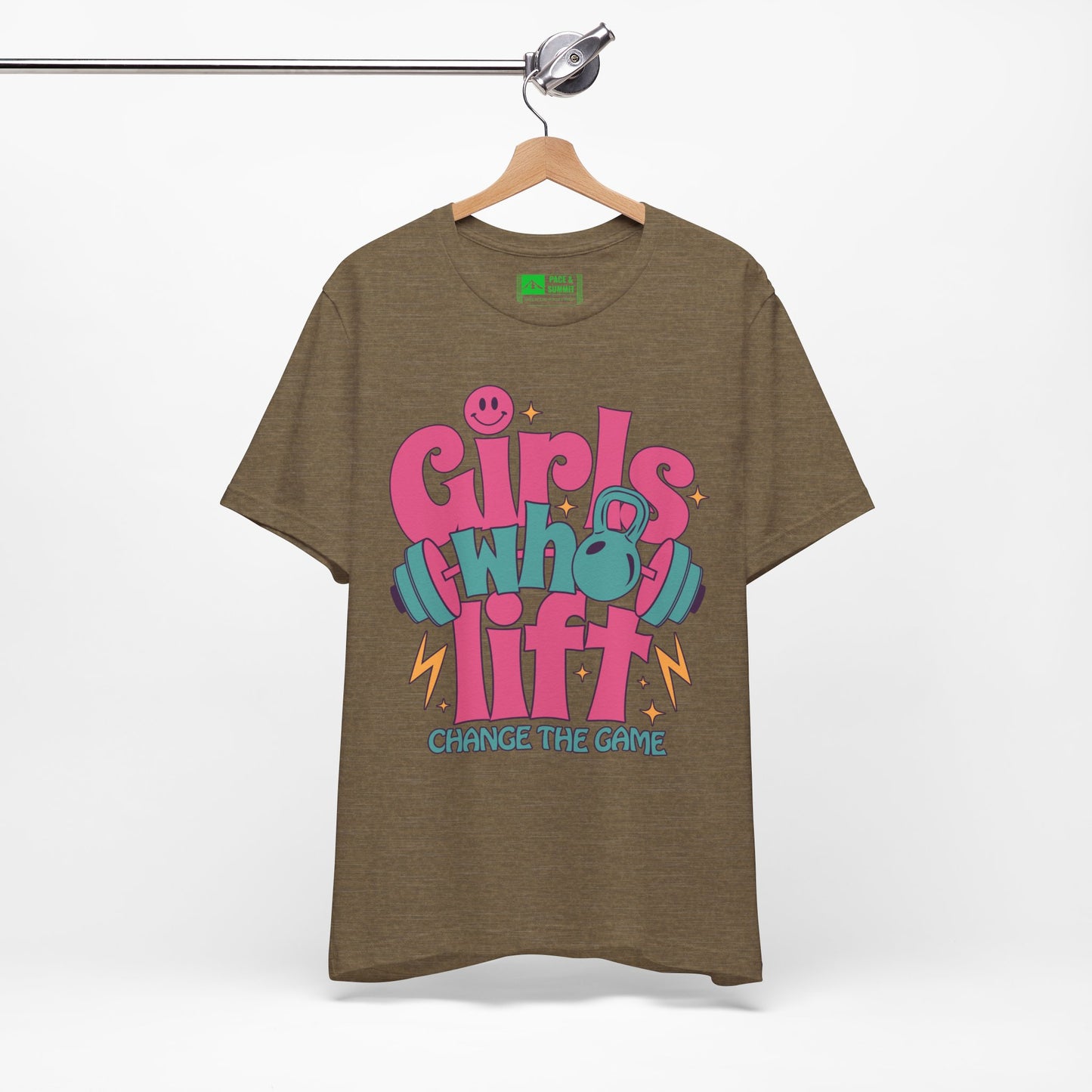 Military Green | 'Change The Game' Women's Weightlifting Statement Tee