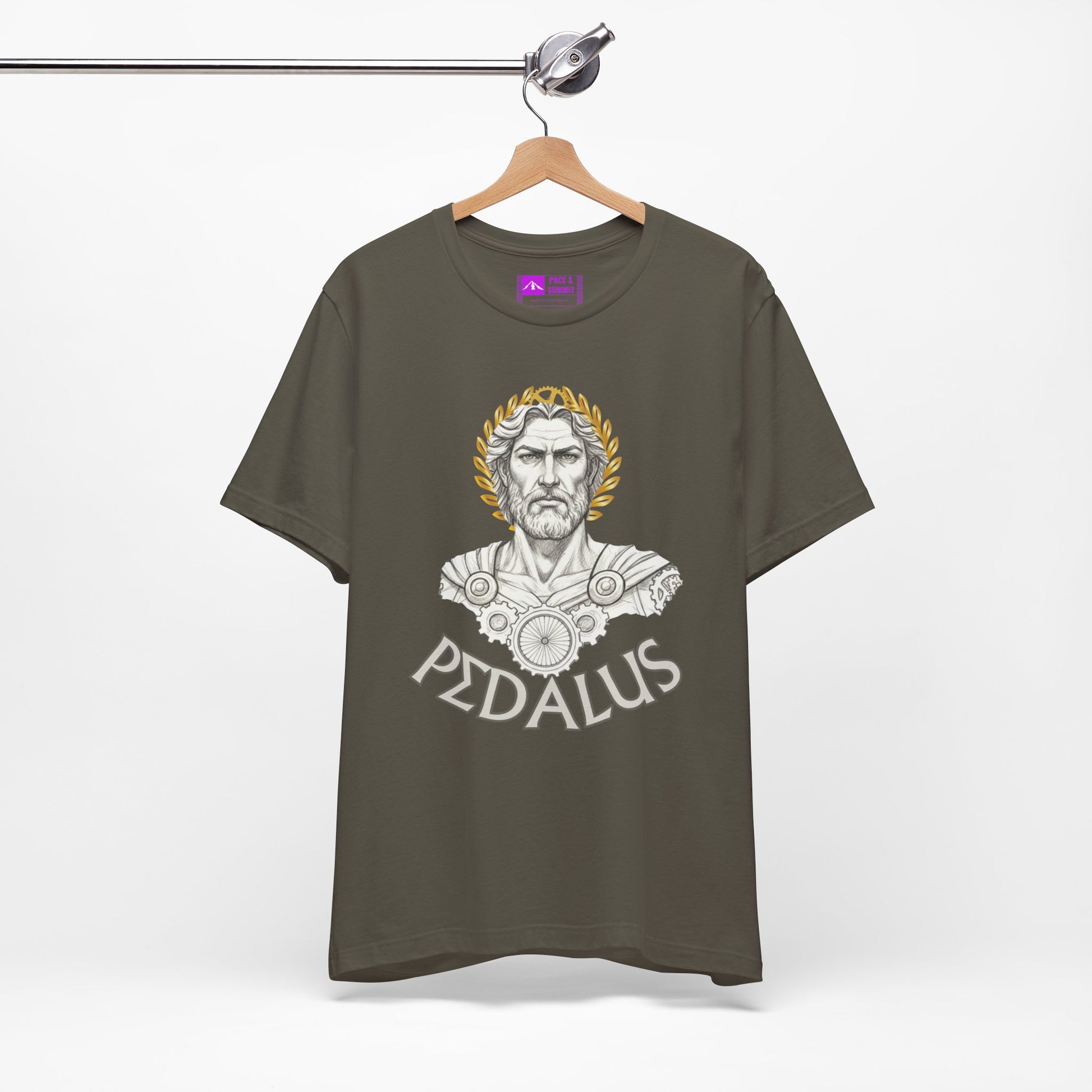 Military Green | 'Pedalus Roman Warrior' Vintage Gladiator Graphic Tee