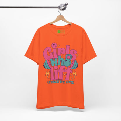 Orange | 'Change The Game' Women's Weightlifting Statement Tee