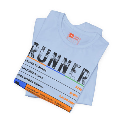Tropical Blue | 'A Price To Pay' Ironic Running Fashion Tee