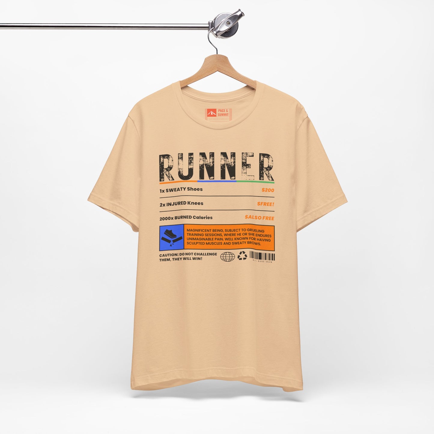 Sand | 'A Price To Pay' Ironic Running Fashion Tee