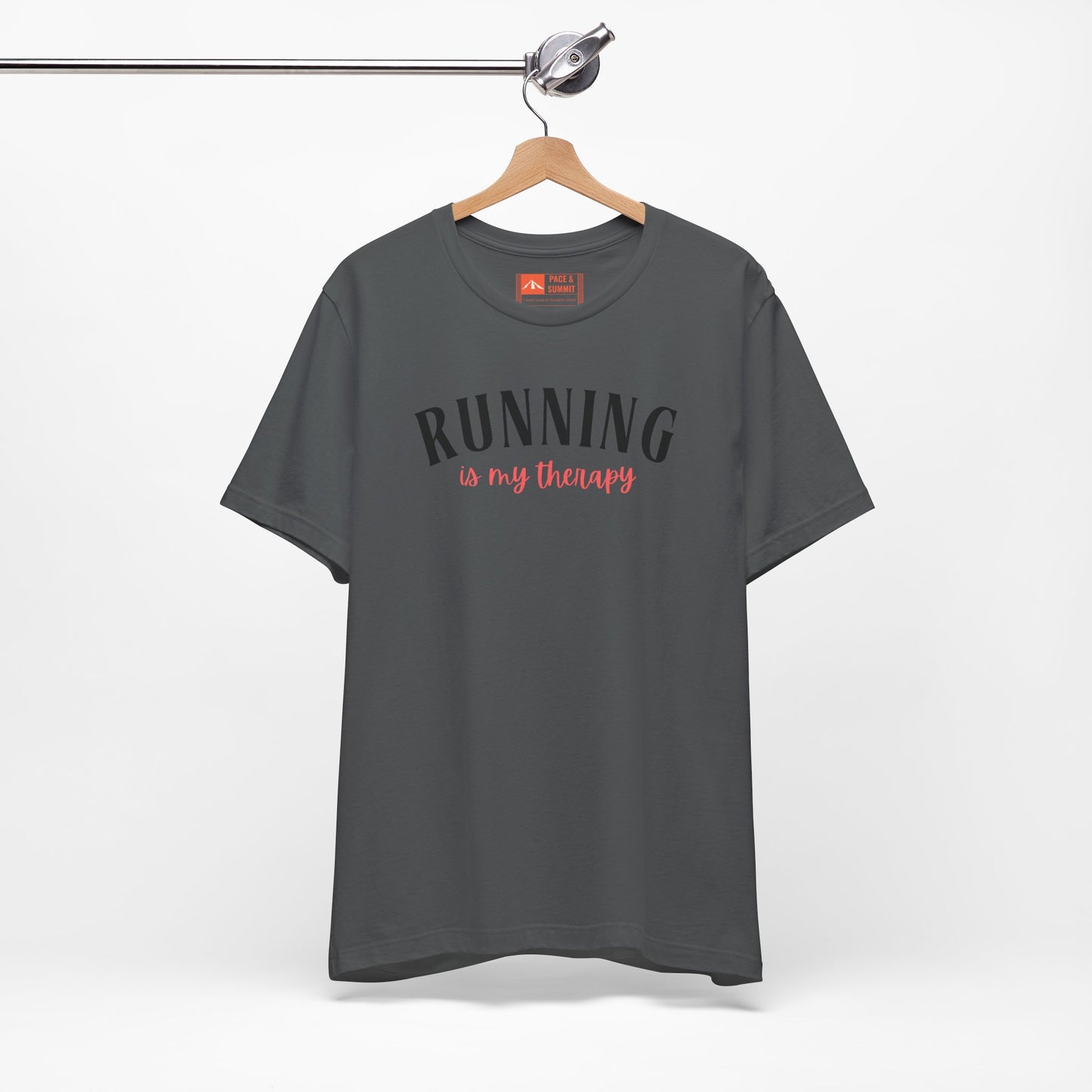 'Running Is My Therapy' Tee - Funny Runner Graphic Shirt & Jogging Gift