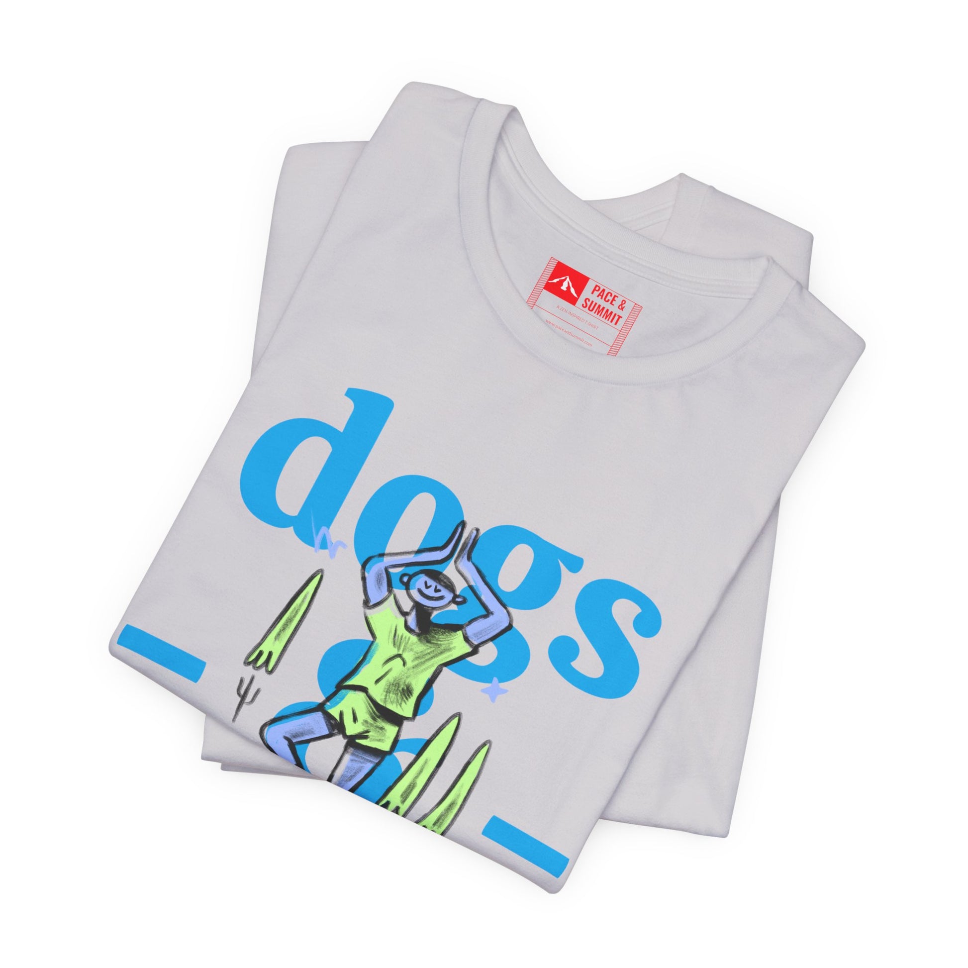 Lavender | 'Yoga Dogs' Ironic Fitness Lifestyle Fashion Tee