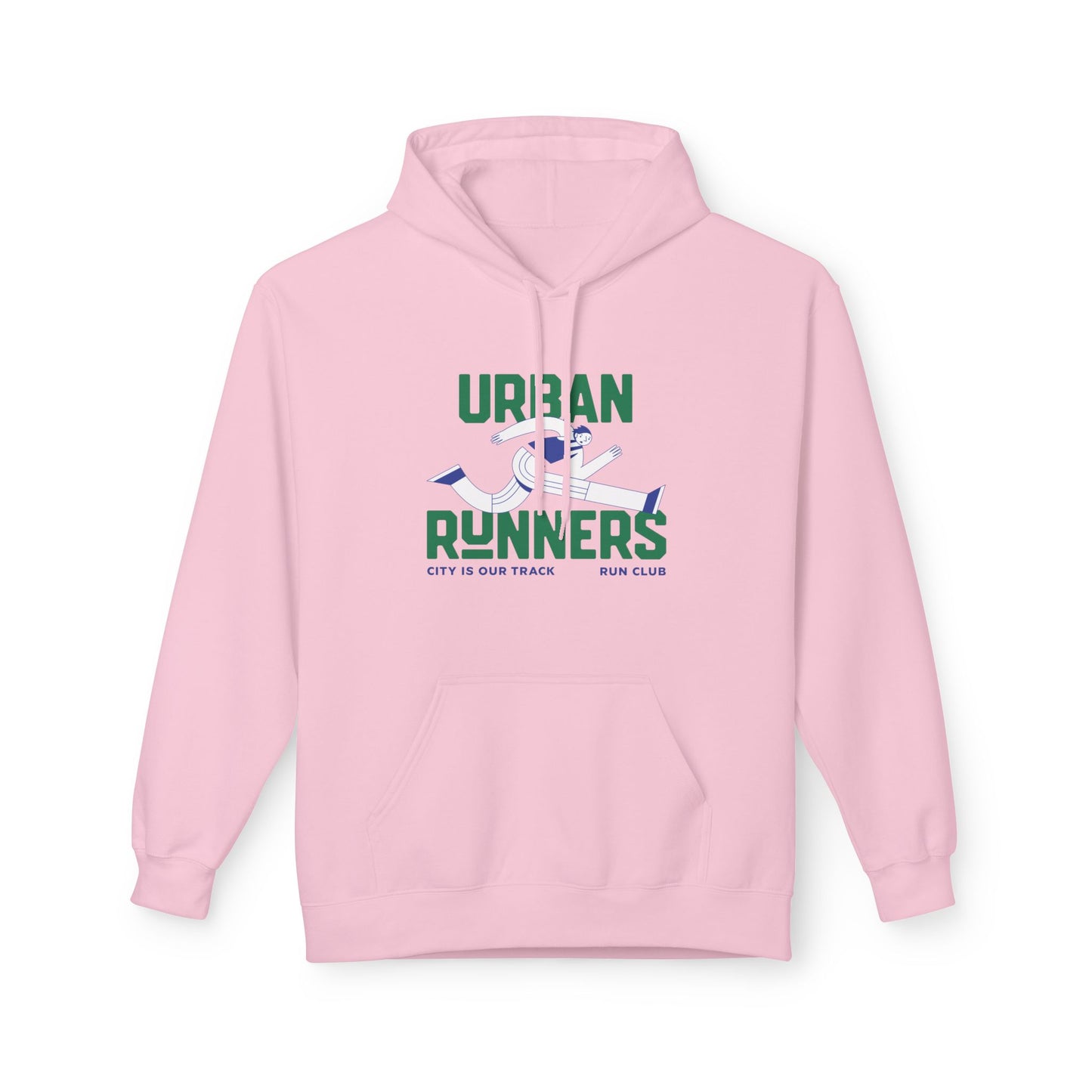 Pink | 'Urban Runners' City Track Running Crew Hoodie