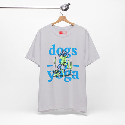 Lavender | 'Yoga Dogs' Ironic Fitness Lifestyle Fashion Tee
