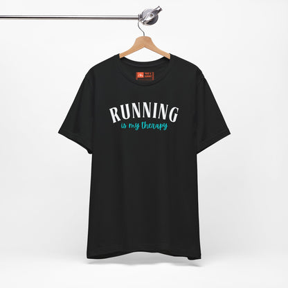 'Running Is My Therapy' Tee - Funny Runner Graphic Shirt & Jogging Gift