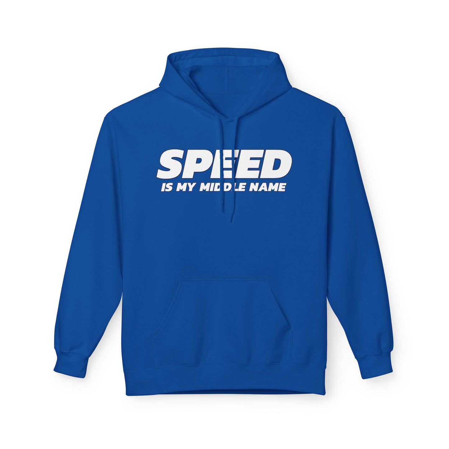 Royal | 'Speed Is My Middle Name' Running Graphic Pullover Hoodie