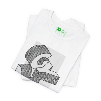 White | 'Go Heavy' 3D Block Gym Culture Tee