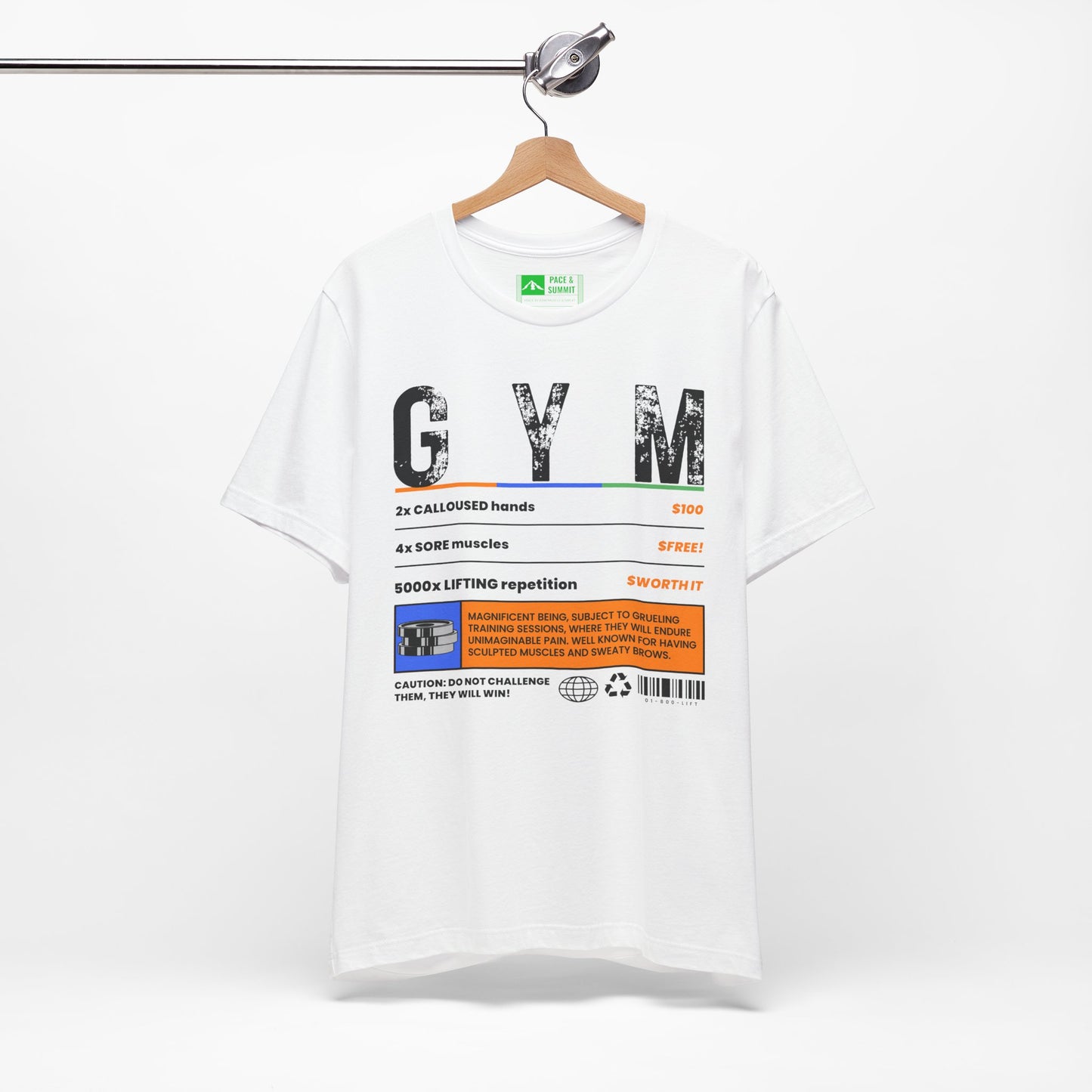 White | 'A Price To Pay' Gym Culture Aesthetic Fashion Tee