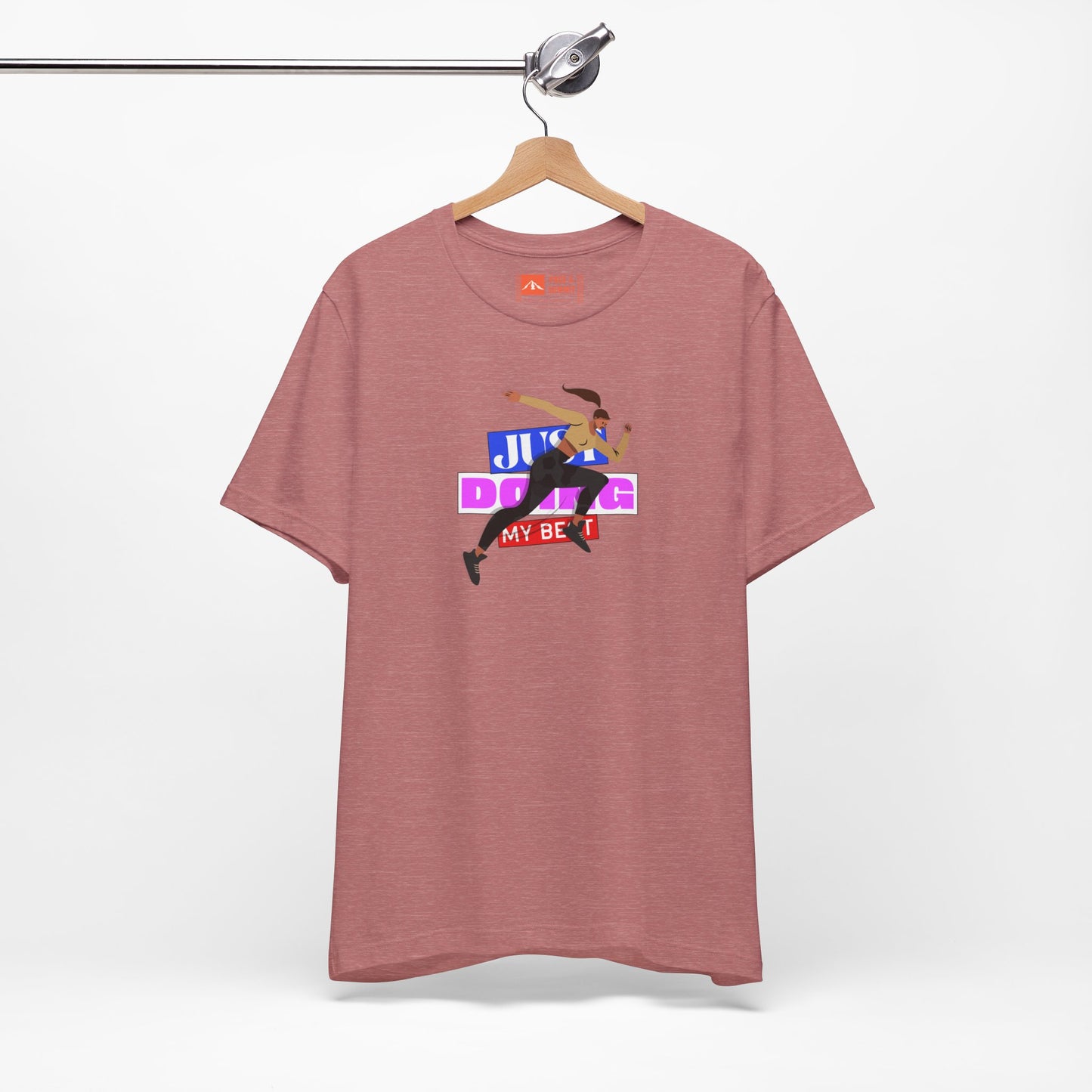 Rose Gold | 'Just Doing My Best' Runner Graphic Tee