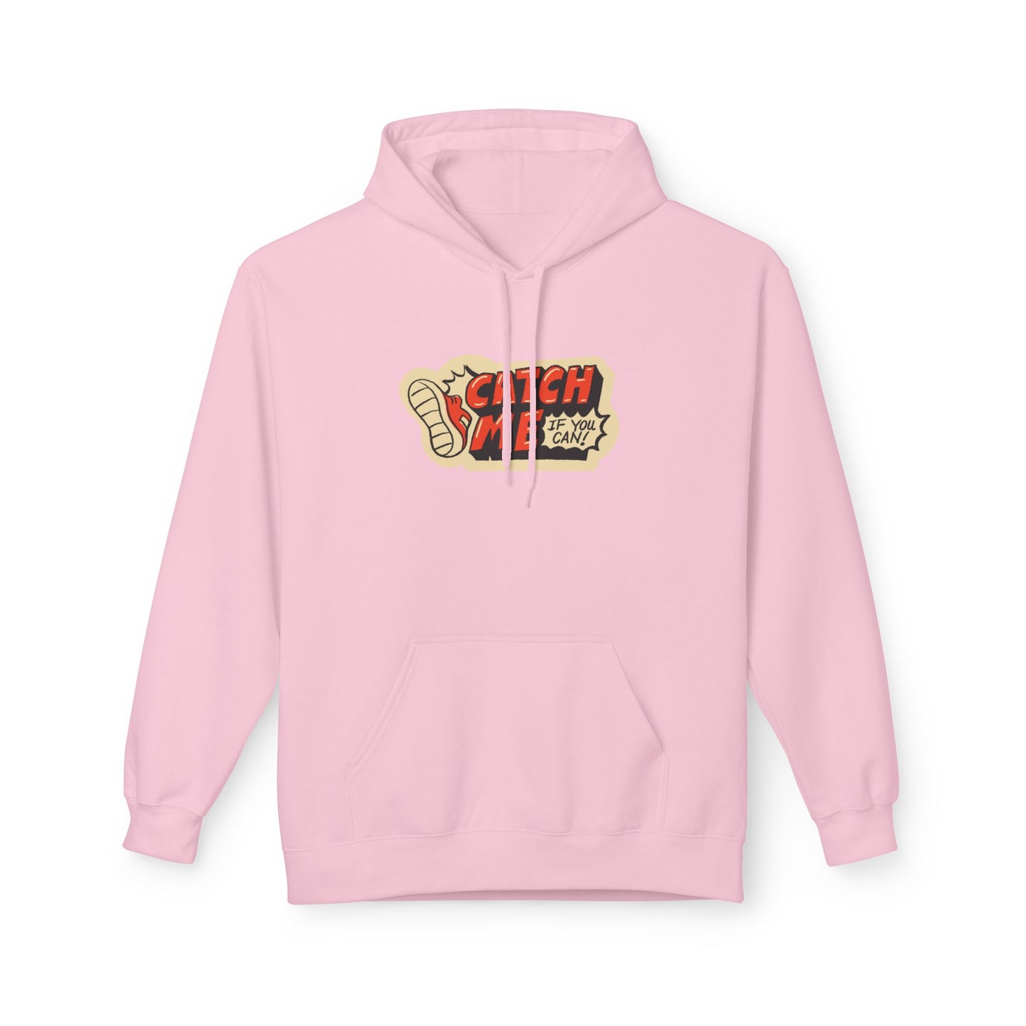 Pink | 'Catch Me If You Can' Retro Slogan Fashion Hoodie