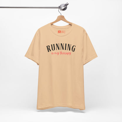 'Running Is My Therapy' Tee - Funny Runner Graphic Shirt & Jogging Gift