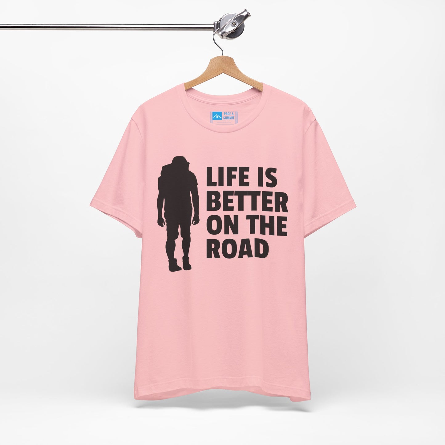 Pink | 'Life Is Better On The Road' Adventure Travel Graphic Tee