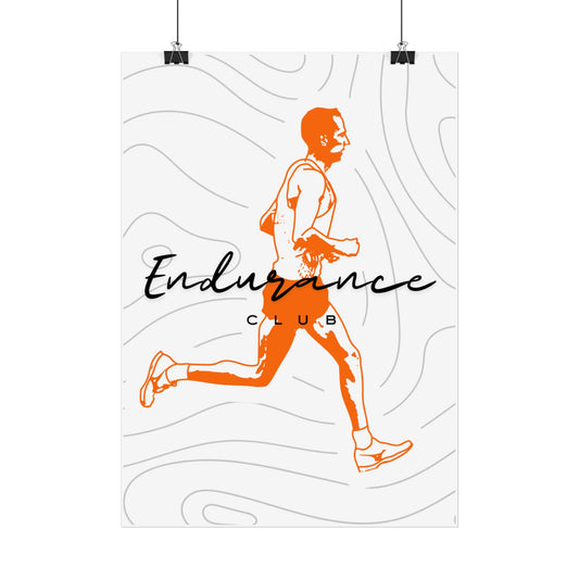 11.7" x 16".5 (A3) | 'Endurance Club' Motivational Running Wall Art Poster