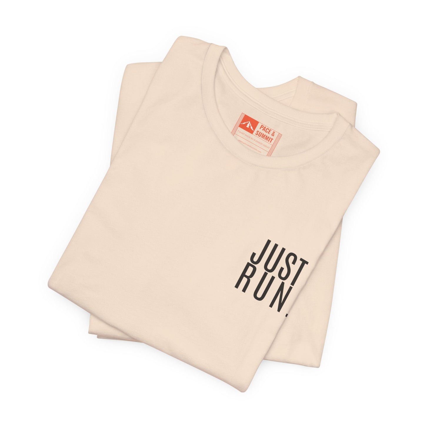 'Just Run' T-Shirt - Minimal Motivational Running Tee & Athletic Workout Top