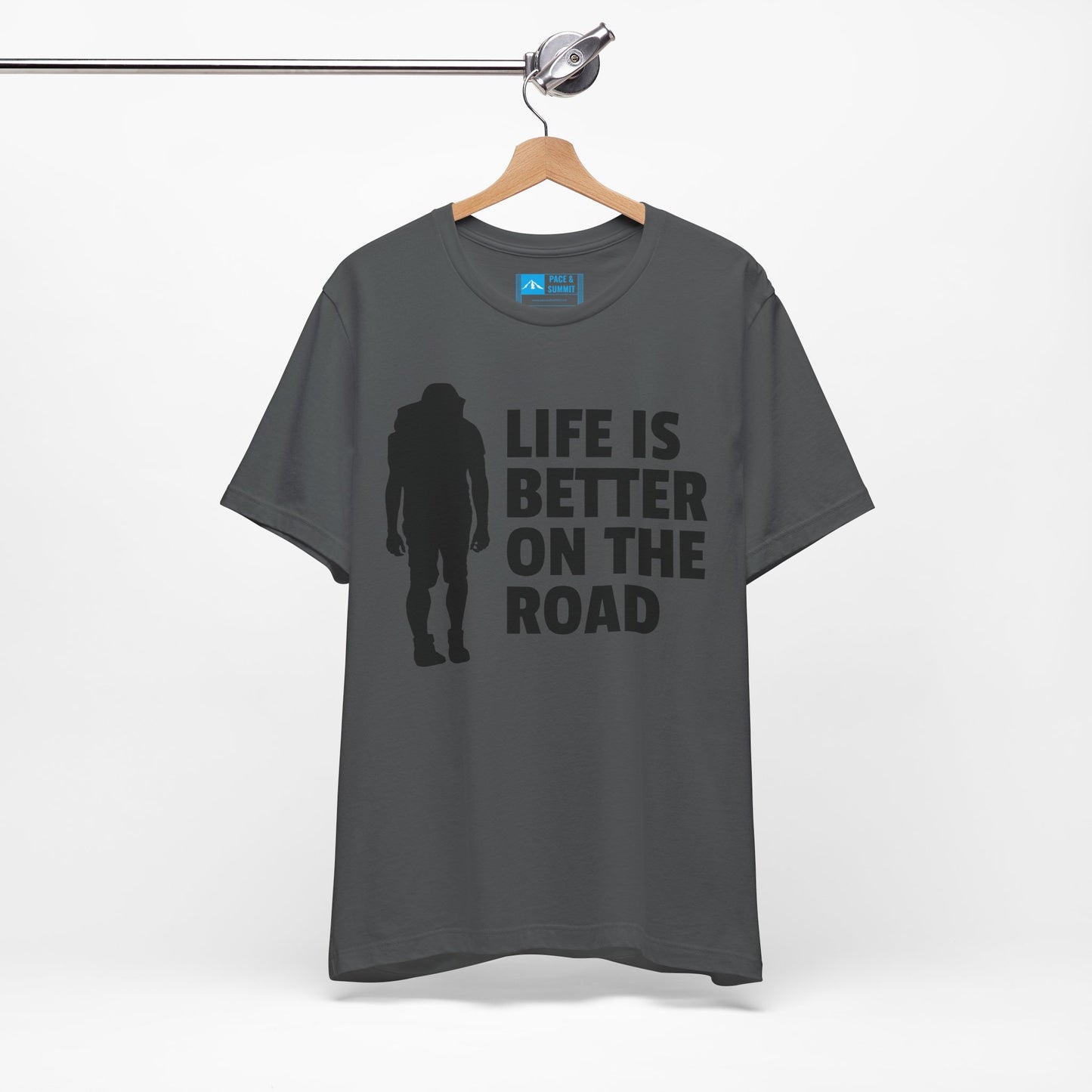 Charcoal | 'Life Is Better On The Road' Adventure Travel Graphic Tee