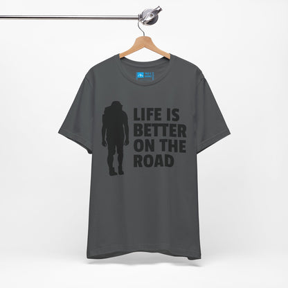 Charcoal | 'Life Is Better On The Road' Adventure Travel Graphic Tee